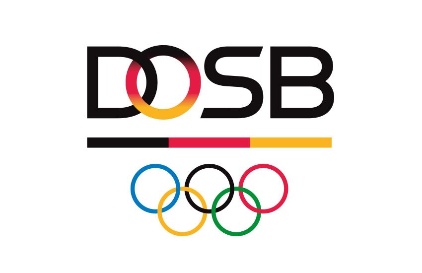 DOSB Ringe Logo DOSB Ringe Logo auf weißem Hintergrund