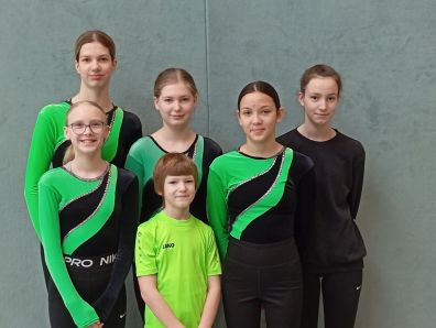 von links: Maya Peters, Phoebe Grenke, Lisa Schnurbusch, Valentin Kessens, Lina Sedzik, Isabel Kessens
